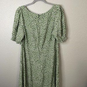 H&M - Green Floral Dress